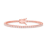 classic diamond tennis bracelet 14k rose gold