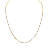 petite diamond tennis necklace 14k yellow gold