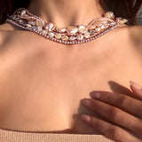 freshwater multicolor pearl choker necklace vardui kara