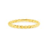 gold rope ring 2mm 14k gold vardui kara