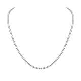 perfect diamond tennis necklace 14k white gold