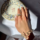 rope link toggle bracelet 14k gold vardui kara
