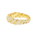 Chunky Diamond Rope Ring