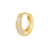 diamond triad huggie earring