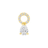 pear diamond earring charm vardui kara