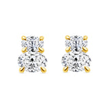 oval duet studs 14k gold petite vardui kara