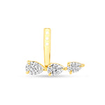 graduated pear diamond earring add on vardui kara