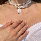 layered baroque pearl necklace vardui kara