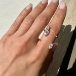 Triad Marquise Diamond Cuff Ring