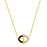 Bastion Necklace with Diamonds and Onyx