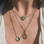 18k gold fortress necklaces with gemstones vardui kara jewelry