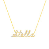 personalized diamond name necklace