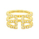 fortress diamond open ring 06 18k gold vardui kara