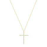 14k gold diamond cross necklace vardui kara
