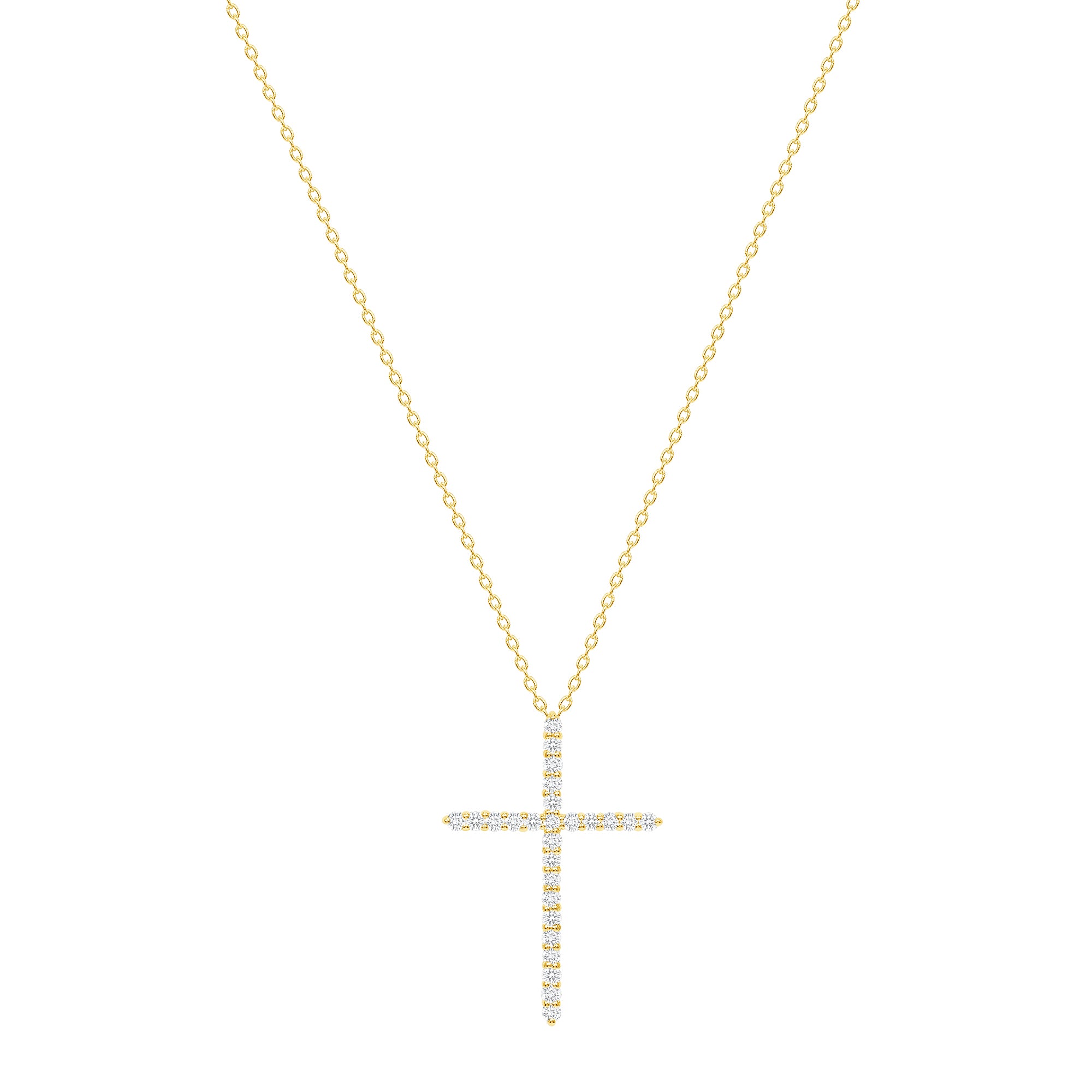14k gold diamond cross necklace vardui kara
