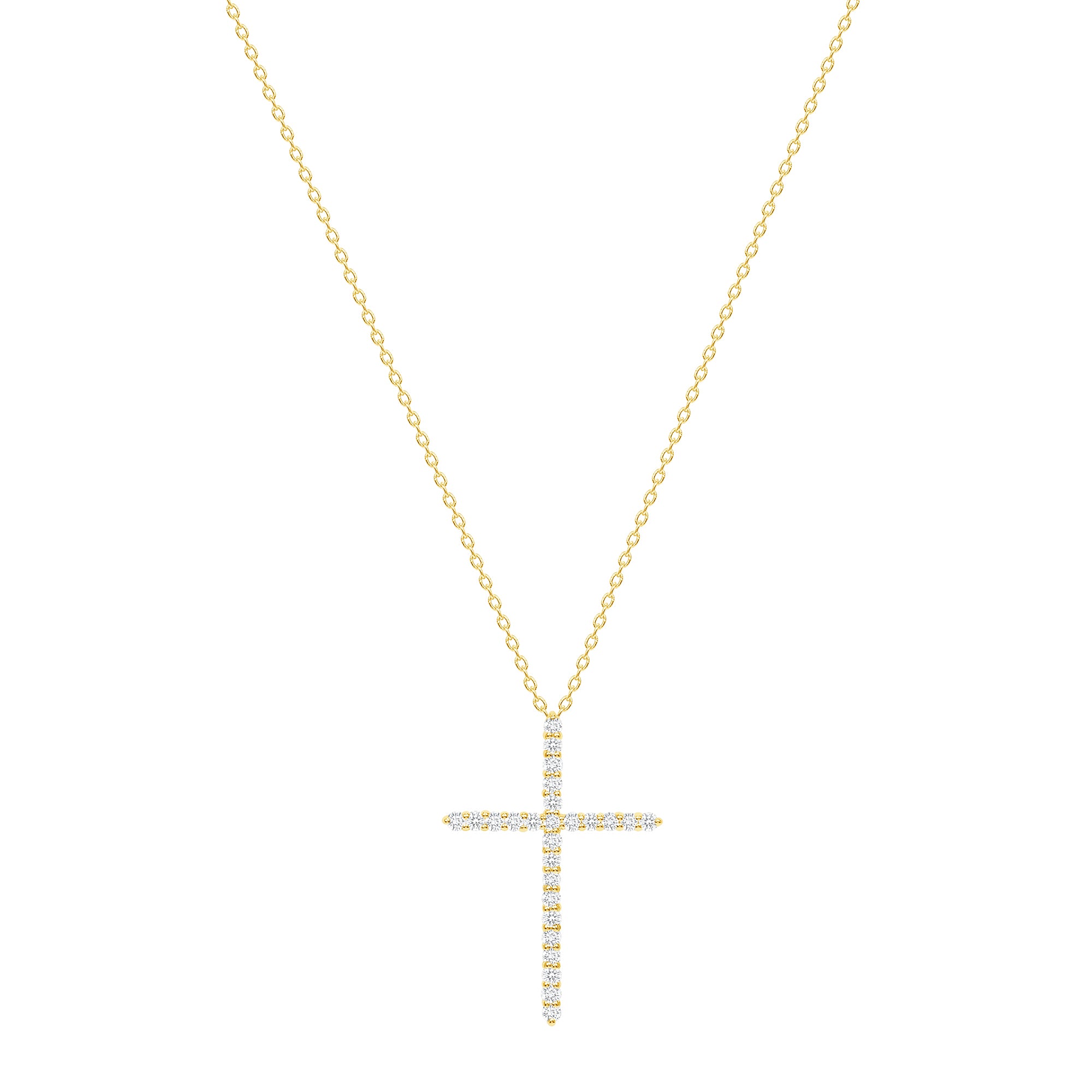 14k gold diamond cross necklace vardui kara