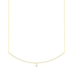 diamond curve bar with teardrop 14k gold vardui kara