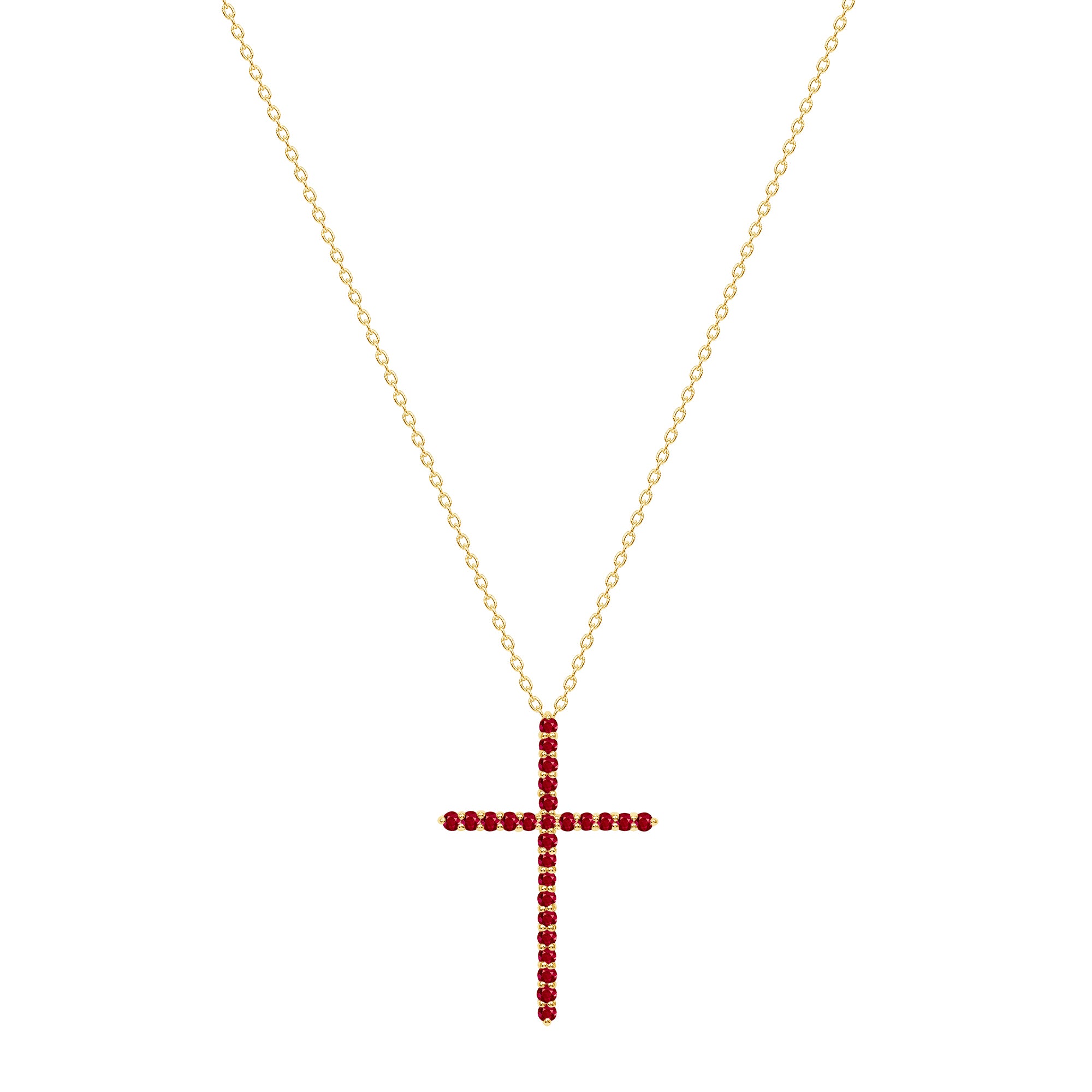 14k gold cross necklace with rubies vardui kara