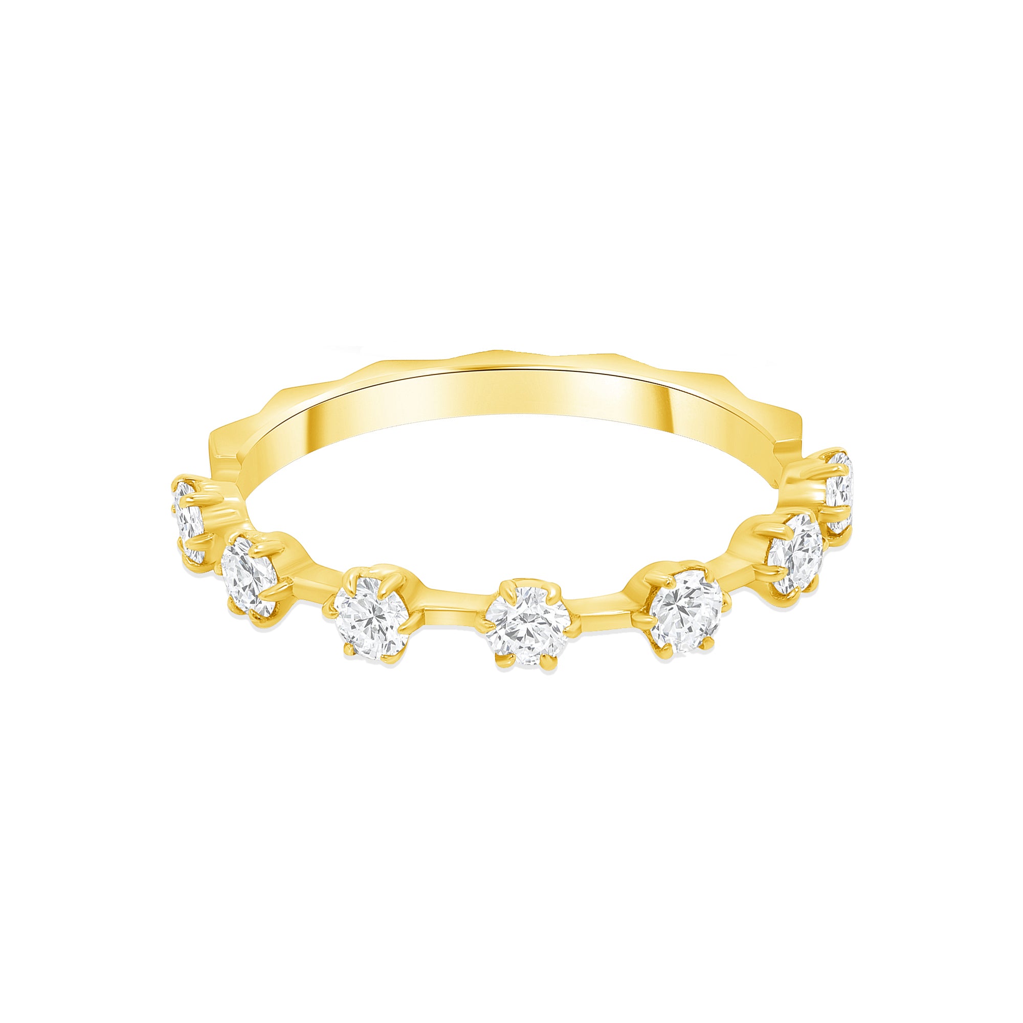 fortress 7 stone diamond wedding band vardui kara