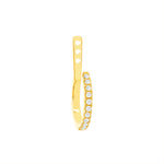 14k yellow gold diamond hoop earring jacket vardui kara
