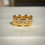 18 karat gold diamond ring