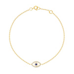 14k gold diamond evil eye necklace with blue sapphire vardui kara
