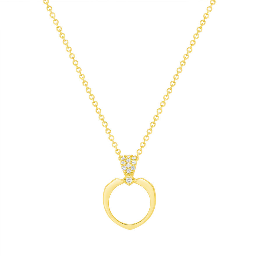 mini eternal heart pendant fortress vardui kara 18k gold