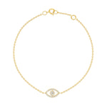 diamond evil eye bracelet 14 karat gold vardui kara