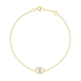 diamond evil eye bracelet 14 karat gold vardui kara
