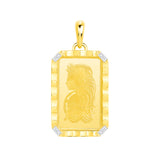 Fortuna Veriscan Gold Bar Pendant