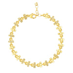 Fortress Peak Omni Bracelet in 18 Karat Gold with Diamonds