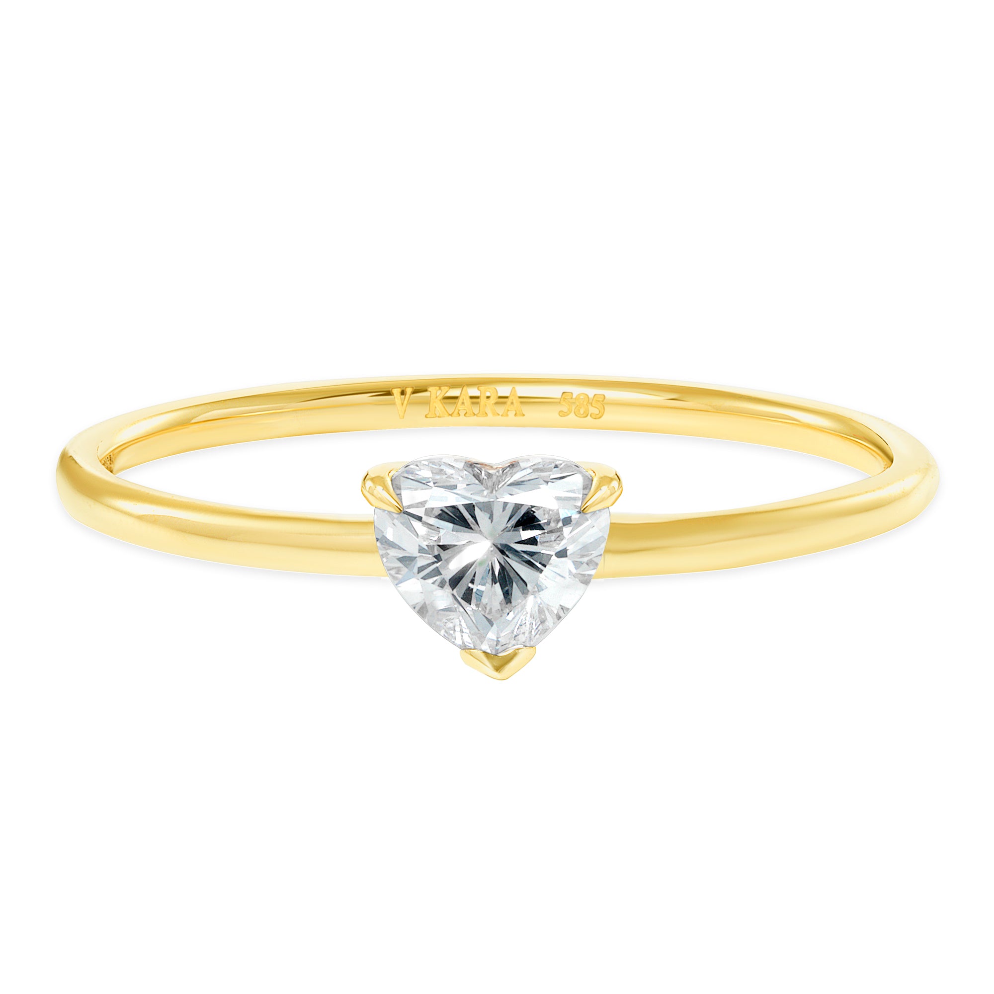 0.30 Carat Heart Diamond Ring