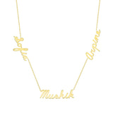 multiple name necklace