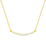 diamond crescent necklace