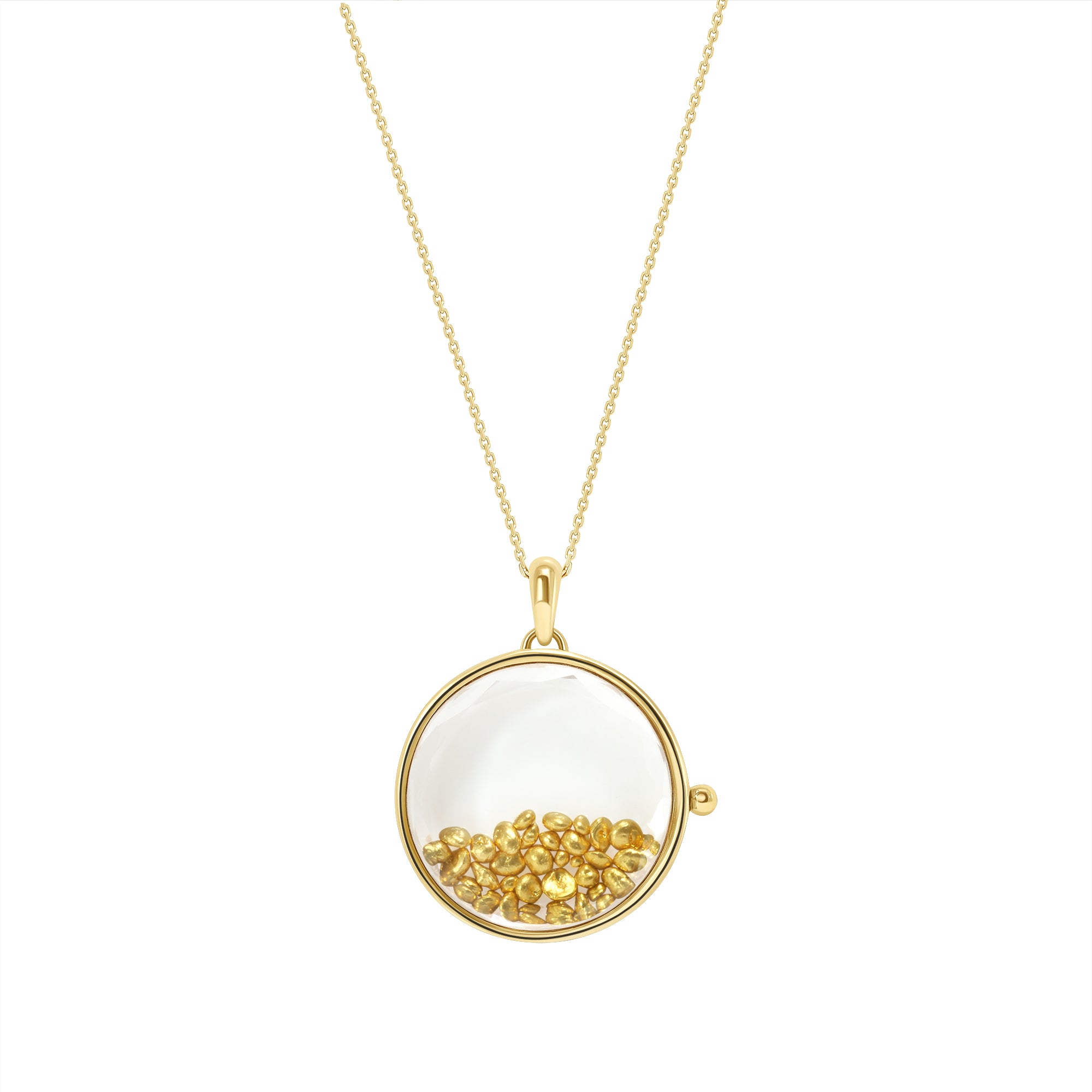 large glass locket