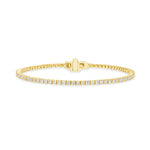 petite diamond tennis bracelet 1 carat 14k yellow gold