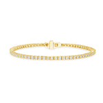 small diamond tennis bracelet 14k yellow gold