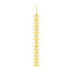 Fortress Peak Omni Earrings in 18 Karat Gold with Diamonds