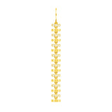 Fortress Peak Omni Earrings in 18 Karat Gold with Diamonds