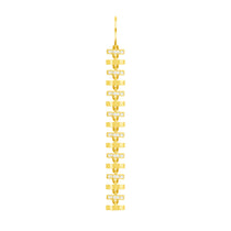 Fortress Peak Omni Earrings in 18 Karat Gold with Diamonds