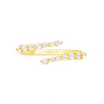 petite diamond spiral ring
