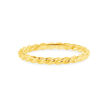 gold rope ring 2mm 14k gold vardui kara