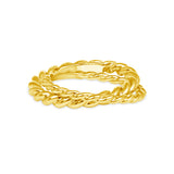 linked rope rings 14 karat gold vardui kara