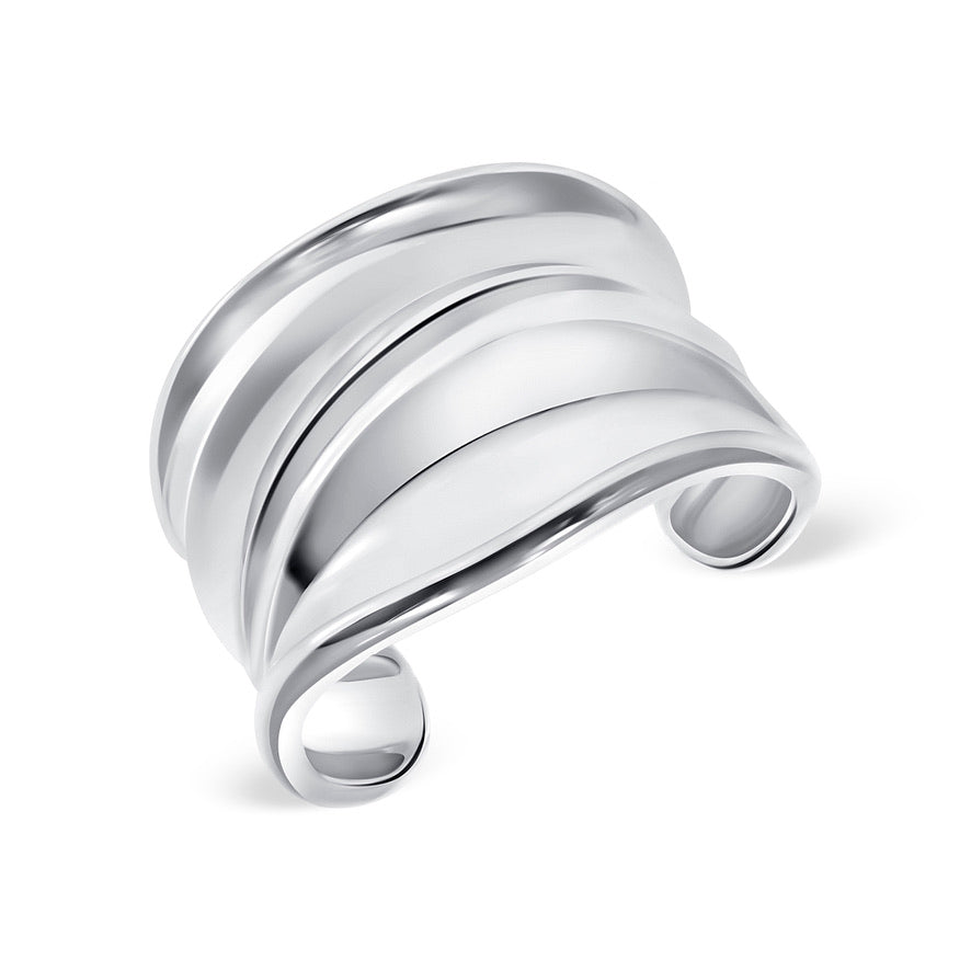 River Cuff in Sterling Silver