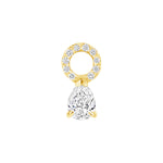 pear diamond earring charm vardui kara