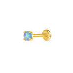 opal stud earring 3 mm