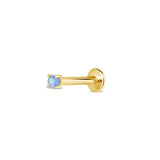Opal Stud Earring 2.0 mm