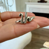 handcrafted handwritten armenian initial ring vardui kara silver