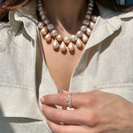 round and baroque pearls necklace vardui kara