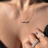Multi Shape Lab Grown Diamond Necklace